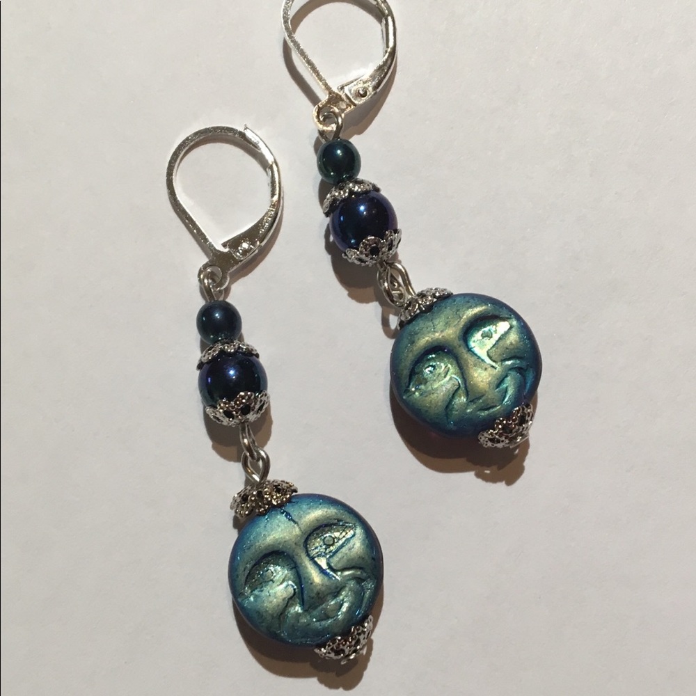 Man In The Moon Earrings